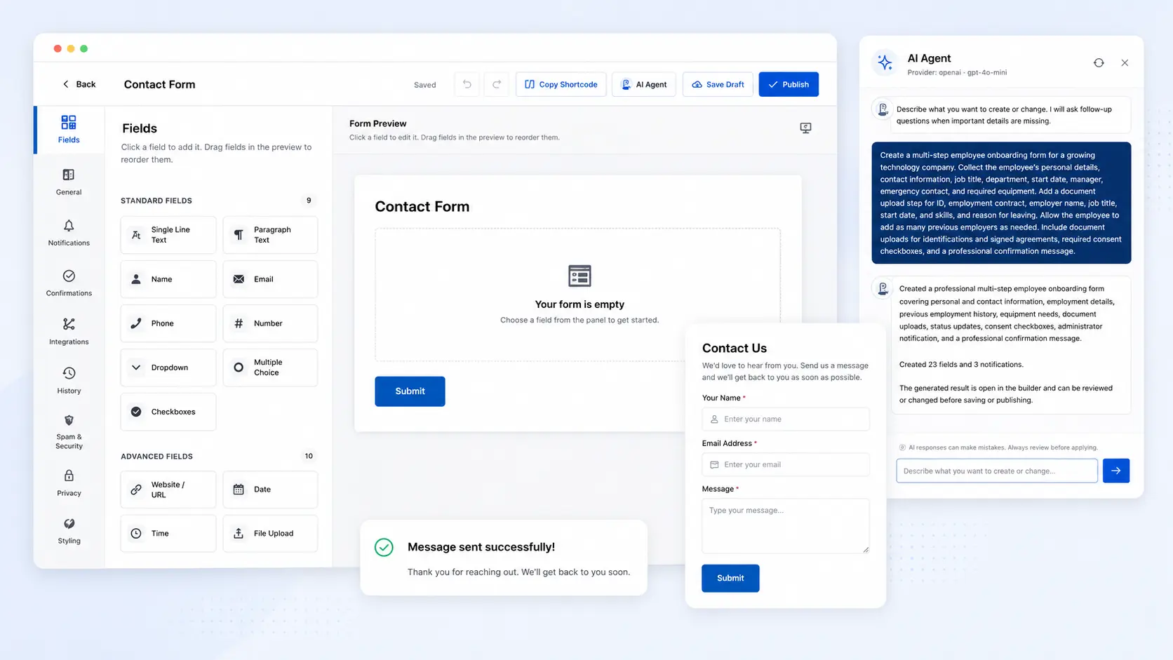 How to create a contact form in WordPress (2026)